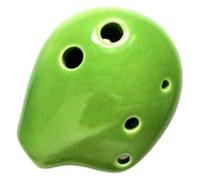Ocarine Mini Ocarina in ceramica portatile a 6 fori Soprano C Ocarina Strumento da gioco for bambini Studente Regalo di compleanno for principianti Classico(Blue)