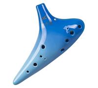 Ocarine Ocarina 12 fori Alto Ac Tune Ocarina adatta a bambini principianti Strumento musicale Ocarina professionale Decorazioni per la casa (Color : Blue, Size : 17.8 * 9.8 * 3.8cm)
