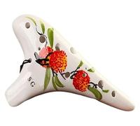 Ocarine Ocarina 12 fori G-Tune acuto Ocarina Strumento musicale popolare Ocarina adatto ai principianti Classico