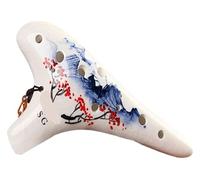 Ocarine Ocarina 12 fori G-Tune acuto Ocarina Strumento musicale popolare Ocarina adatto ai principianti Raccoglie
