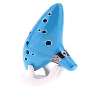 Ocarine Ocarina 12 fori tono C blu flauto in ceramica smaltata brillante principiante adulto musica introduttiva che suona lo strumento Ocarina Classico