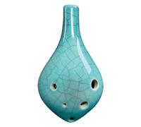 Ocarine Ocarina 6 fori Alto C modello dipinto a mano con cordino Ocarina strumento musicale adatto a principianti di studenti di musica Classico(Blue)