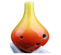 Ocarine Ocarina 6-Hole Alto C Ac Ocarina Strumento da gioco for bambini Design portatile della scanalatura del foro for le Principiante che gioca Insegnamento Decorazioni per la casa(Orange)