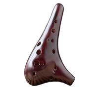 Ocarine Ocarina a 12 fori Ceramica professionale tono medio C Design affumicato Ocarina classica Principiante Strumento musicale for studenti principianti Gente