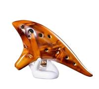 Ocarine Ocarina a 12 fori classica contralto C Ocarina in ceramica smaltata brillante che suona uno strumento musicale adatto for principianti adulti Classico