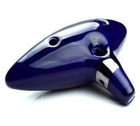 Ocarine Ocarina a 12 fori classica smalto blu brillante strumento musicale Ocarina di tono medio C for regalo di compleanno for principianti professionisti Gente