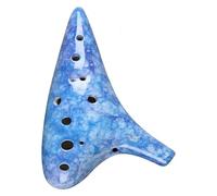 Ocarine Ocarina a 12 fori con aspetto fine incrinato Alto C Ac Tone Ocarina in ceramica Strumento da gioco for principianti Bambini adulti Classico