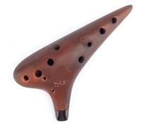 Ocarine Ocarina a 12 fori Ocarina affumicata marrone Ocarina for studenti principianti che suona uno strumento musicale Regalo di compleanno creativo Classico