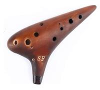 Ocarine Ocarina a 12 fori Ocarina affumicata marrone Ocarina for studenti principianti che suona uno strumento musicale Regalo di compleanno creativo Gente