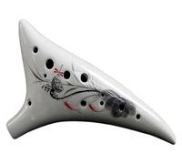 Ocarine Ocarina a 12 fori Pittura creativa di fiori Ocarina C di tono medio Adatta a principianti, bambini e adulti for suonare strumenti musicali Classico
