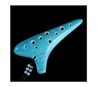 Ocarine Ocarina a 12 fori Strumento da gioco portatile Smoky Crack Ocarina Adatto for principianti Ocarina for adulti Classico (Color : Blanc, Size : 13.5 * 6cm)