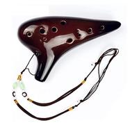 Ocarine Ocarina a 12 fori tono medio tono C smalto brillante flauto a fiato principiante studente adulto Ocarina che suona uno strumento musicale Classico