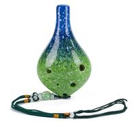 Ocarine Ocarina a 6 fori con tono medio sfumato blu a bocca lunga for principianti, bambini, studenti, che suonano strumenti musicali Classico