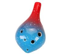 Ocarine Ocarina a 6 fori Ocarina con tono medio Ac for principianti Bambini adulti che suonano strumenti musicali Compleanno creativo Classico(Blue)