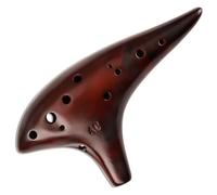 Ocarine Ocarina Ac Tune a 12 fori Riproduzione di Ocarina in ceramica for principianti for studenti adulti Ocarina Strumento musicale Regalo di compleanno Decorazioni per la casa