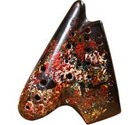 Ocarine Ocarina affumicata e dipinta a 3 tubi di tipo professionale a 3 tubi, strumento for flauto tubolare a 21 gradi a forma di sottomarino creativo, regalo unico