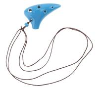 Ocarine Ocarina Ceramica 6 Fori Mini Ocarina Alto Tono C Ocarina Strumento Flauto in Ceramica Ocarina Fatta a Mano Regalo Creativo Gente(Blue)