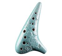 Ocarine Ocarina classica a 12 fori Alto Ac Ocarina Strumento da gioco adatto a studenti e adulti for giocare a regali Raccoglie(Green)