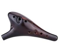 Ocarine Ocarina Dolomite Ceramic Regolazione a 12 fori Ac Ocarina intagliata a mano Strumento squisito Flauto Ocarina for bambini Principianti Gente