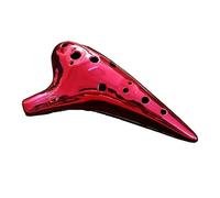 Ocarine Ocarina Elettrolitica A 12 Fori Con Tasto C Alto Professionale AC Entry Level A Dodici Fori Per Strumenti A Fiato Per Principianti E Adulti (Color : Crimson)