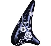 Ocarine Ocarina idilliaca a forma di sottomarino in rilievo di rose, strumento for flauto do contralto a 12 buche for principianti, opere d'arte, borsa di stoffa + bastoncino di pulizia + protezione f