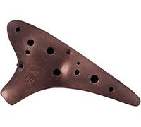 Ocarine Ocarina in argilla affumicata a 12 buche Do acuto (SC), forma di sottomarino creativo che suona strumento for flauto, borsa di stoffa + cordino + materiale didattico