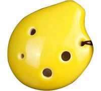 Ocarine Ocarina in argilla smaltata colorata a 6 buche C (SC) acuta, principianti a forma di goccia di arte creativa che praticano strumenti a fiato, scatola di imballaggio + cordino + materiale didat