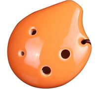 Ocarine Ocarina in argilla smaltata colorata a 6 buche C (SC) acuta, principianti a forma di goccia di arte creativa che praticano strumenti a fiato, scatola di imballaggio + cordino + materiale didat