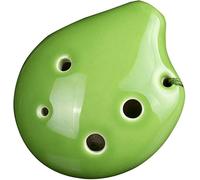 Ocarine Ocarina in argilla smaltata colorata a 6 buche C (SC) acuta, principianti a forma di goccia di arte creativa che praticano strumenti a fiato, scatola di imballaggio + cordino + materiale didat