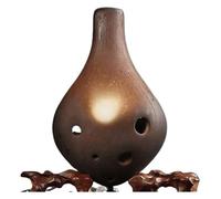 Ocarine Ocarina in ceramica a 6 fori Ocarina di tono medio C Strumento musicale da riproduzione professionale adatto ai principianti Decorazioni per la casa(Brown)