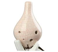 Ocarine Ocarina in ceramica a 6 fori Ocarina di tono medio C Strumento musicale da riproduzione professionale adatto ai principianti Classico(Pink)