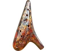 Ocarine Ocarina in ceramica laccata colore C a 12 fori for principianti, strumento a fiato for studenti in stile sottomarino creativo, regali d'arte