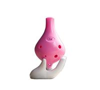 Ocarine Ocarina In Plastica ABS, Materiale Ecologico, Sei Fori, Tasto C Contralto, Chiave AC, Bocca Piatta, Ocarina In Resina (Color : Pink)