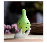 Ocarine Ocarina In Plastica ABS, Materiale Ecologico, Sei Fori, Tasto C Contralto, Chiave AC, Bocca Piatta, Ocarina In Resina (Color : Light green)