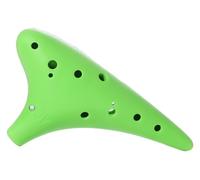 Ocarine Ocarina in resina a 12 fori Ac tono medio C Tune Studenti principianti Entry Ocarina Anti-caduta Strumento da gioco professionale Classico(Green)