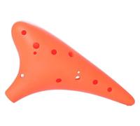 Ocarine Ocarina in resina a 12 fori Ac tono medio C Tune Studenti principianti Entry Ocarina Anti-caduta Strumento da gioco professionale Classico(Orange)
