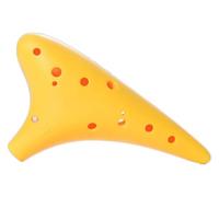 Ocarine Ocarina in resina a 12 fori Ac tono medio C Tune Studenti principianti Entry Ocarina Anti-caduta Strumento da gioco professionale Raccoglie(Yellow)