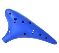 Ocarine Ocarina in resina a 12 fori Ac tono medio C Tune Studenti principianti Entry Ocarina Anti-caduta Strumento da gioco professionale Classico(Blue)