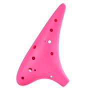 Ocarine Ocarina in resina a 12 fori Ac tono medio C Tune Studenti principianti Entry Ocarina Anti-caduta Strumento da gioco professionale Decorazioni per la casa(Red)