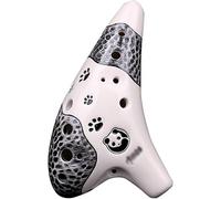 Ocarine Ocarina in terracotta a tubo singolo a 12 fori con motivo a panda dipinto a mano for principianti, strumento a fiato nazionale in stile sottomarino creativo, regali for gli amanti della musica