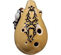 Ocarine Ocarina in terracotta smaltata a rilievo a 6 fori in do alto (AC), principianti creativi a forma di zucca for esercitarsi con strumenti for flauto, regalo decorativo squisito
