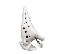 Ocarine Ocarina Ocarina a 12 buche Professionale che suona l'illuminazione di strumenti musicali Principianti for praticare l'ocarina etnica Classico(Blanc)