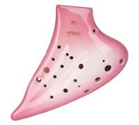 Ocarine Ocarina Ocarina a doppio tubo a tre tubi Mid-Tone C adatta for principianti Strumento musicale Ocarina for studenti adulti entry-level Classico (Color : Pink, Size : 17.7 * 12 * 5cm)