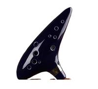 Ocarine Ocarina Ocarina in ceramica a 12 fori di tono medio C che suona uno strumento musicale adatto for principianti Ocarina for adulti Decorazioni per la casa(Noir)