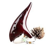 Ocarine Ocarina Ocarina in ceramica a 12 fori Tono medio C Tono Ocarina classica Principiante che insegna all'Ocarina a suonare uno strumento musicale Decorazioni per la casa