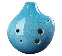 Ocarine Ocarina Ocarina in ceramica a 6 fori C adatta for principianti Ocarina che suona uno strumento musicale Regalo creativo Decorazioni per la casa(Blue)