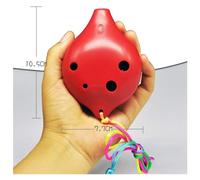 Ocarine Ocarina Plastica 6 Fori Ocarina of Time Mini Flauto Fatto a Mano Soprano C Strumenti Musicali Regali Ocarina (Colore : E) Raccoglie(Purple)