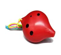 Ocarine Ocarina Plastica 6 Fori Ocarina of Time Mini Flauto Fatto a Mano Soprano C Strumenti Musicali Regali Ocarina (Colore : E) Classico(Red)