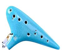 Ocarine Ocarina Strumento da gioco Ocarina in ceramica Alto C a 12 fori for principianti, amanti della musica e professionisti Gente(Blue)