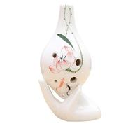 Ocarine Ocarina Strumento musicale a 6 fori Ocarina fatta a mano Alto C Livello AC Modello floreale Ocarina Adatta for principianti, adulti Classico